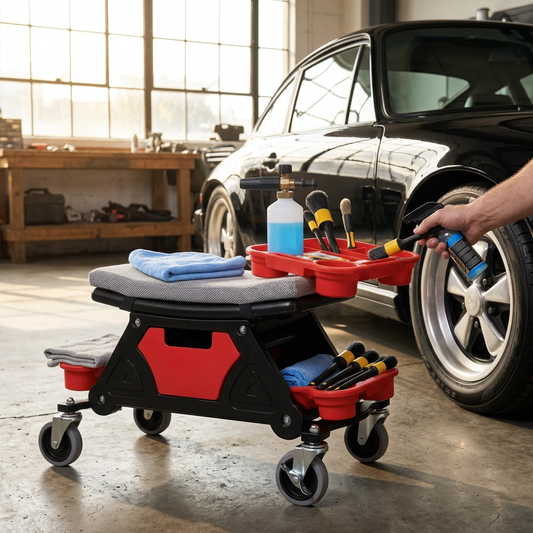 Technician's Rolling Detailer Seat