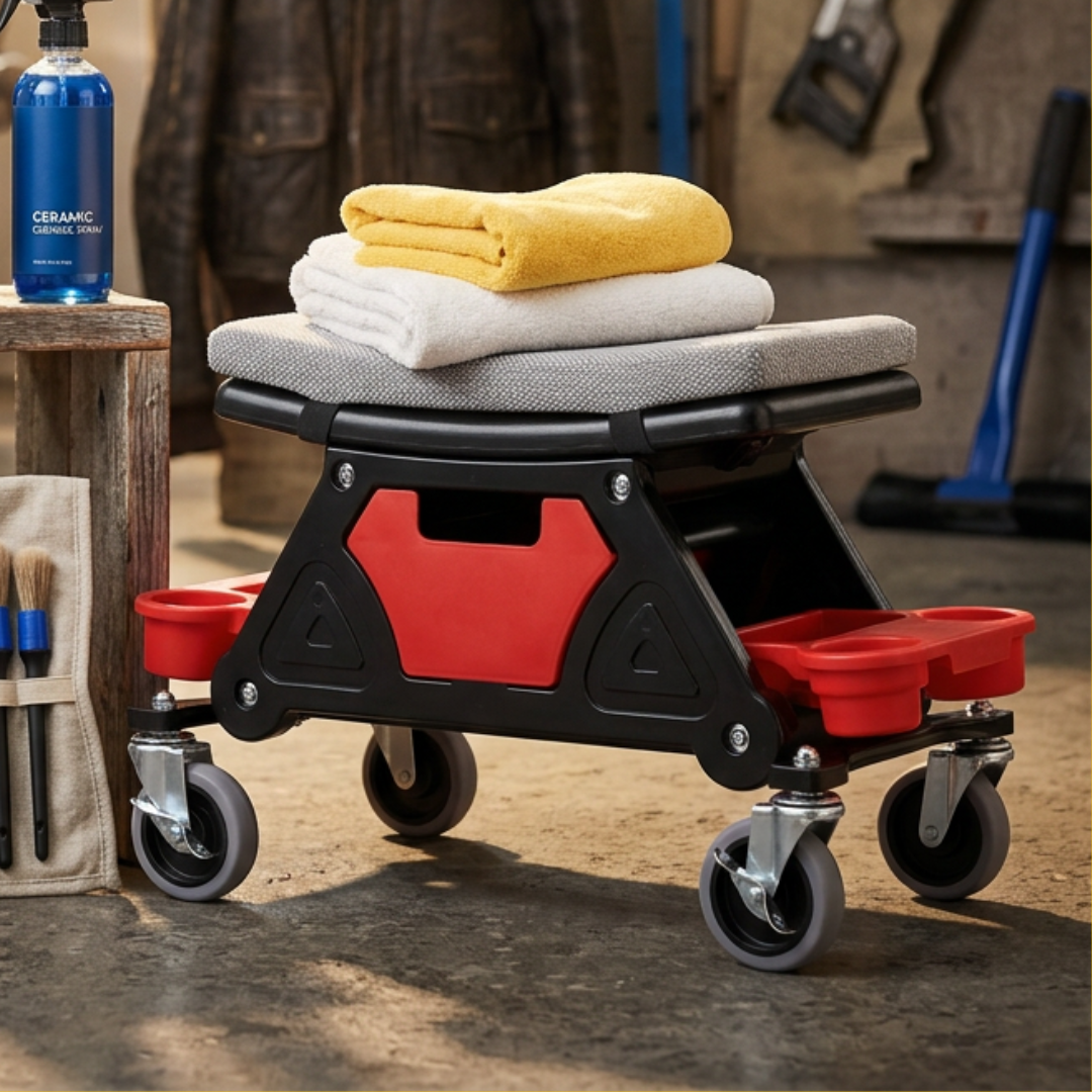 Technician's Rolling Detailer Seat
